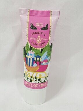 Kohl's Arete Athene VANILLA CRANBERRY Hand Cream Holiday Snowy 1.35 oz/40mL New